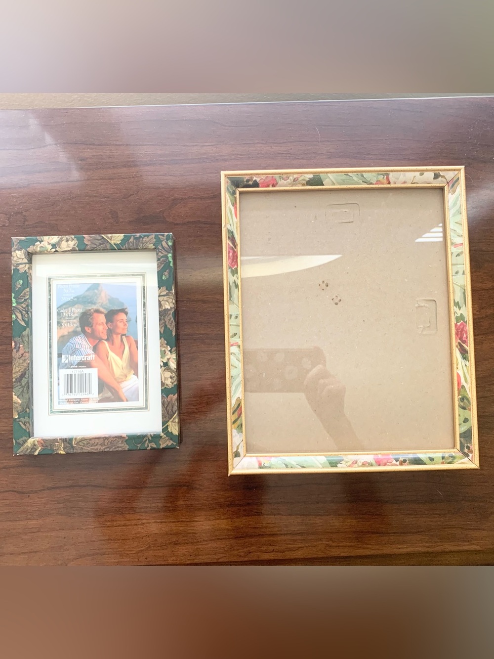 Vintage Pattern Picture Frames set of 2